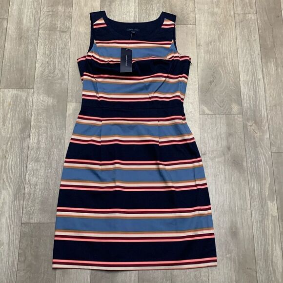Womens NWT Tommy Hilfiger Striped‎ Sleeveless MIDI Dress - Picture 1 of 7